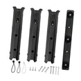 thumbnail image 3 of DYNWAVECA 3 Tube Rod Holder, with Mounting Screws,Portable Sturdy Fishing Rod Rack Adjustable for Garage Storage, Trailer, Kayak Boat black, 3 of 9