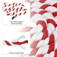 thumbnail image 3 of Unique Bargains 1Inch x 10Feet Natural Twisted Cotton Rope 3 Strand Tug of War Rope with Sealing Tape Red White, 3 of 6