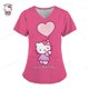 thumbnail image 3 of Uniforme de enfermera con estampado de Hello Kitty para mujer, uniforme de enfermería con bolsillo, camisa de trabajo para enfermeras, personal de enfermería, 3 of 5