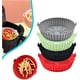 thumbnail image 2 of Round Silicone Baking Tray for Hot Air Fryer, Fried Chicken, Basket Mat, Silicone Pot, Baking Tray, Kitchen Accessories (Blue), 2 of 4