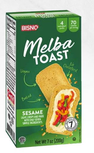 Toast Melba au sésame