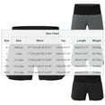 thumbnail image 2 of hotojiny Men's 2 in 1 Shorts with Liner Elastic Waist Colorblock Running Gym Shorts Stylish Quick Dry Training Sweat Shorts, 2 of 6