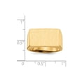 thumbnail image 5 of Solid 14k Yellow Gold Men's Engravable Signet Ring (12mm) - Size 12, 5 of 5