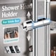 thumbnail image 1 of Soporte para cabezal de ducha sin taladrar – Soporte ajustable para ducha de mano para barras redondas | Soporte giratorio de 360 grados con gancho, ABS antideslizante, fácil instalación para baño, 1 of 6