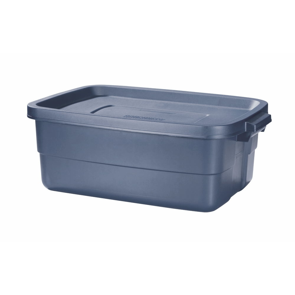 Rubbermaid Roughneck 10Gallon Box, Dark Indigo Metallic