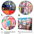thumbnail image 3 of Designart "Tokyo Popart Colorful City painting III" Tokyo Floater Framed Wall Art Print, 3 of 7