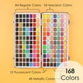 thumbnail image 3 of Set de pintura de acuarela Grabie 168 colores con libro para colorear, 3 of 9