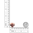 thumbnail image 3 of Gem Stone King 7.72 Ct Pear Shape Red Tiger Eye Black Onyx 18K Rose Gold Plated Silver Ring, 3 of 5