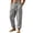 CBR67-Dark Gray, variant on Men'S Lightweight Cotton Linen Pants Casual Loose Fit Cargo Trousers With Side Pockets Drawstring Waist Beach Pants White L