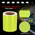 thumbnail image 3 of Uxcell Reflective Tape, Adhesive Trailer Reflector Tape Warning Safety Sticker High Visibility Night Reflector Fluorescent Yellow 3 Inch x 16 ft, 3 of 6