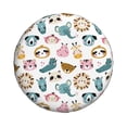 thumbnail image 4 of Spare Tire Cover, Cartoon Animals A Wheel Cover Tire Covers For Trailers Car Truck Camper Universal Tire Covering Fits Diameter14"-17", 4 of 4