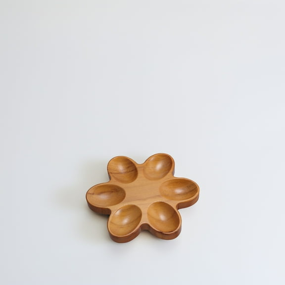 Hemoton Wood Chicken Egg Holder Rustic Wooden 6 Eggs Tray Fresh Eggs Holder Deviled Eggs Plate Countertop Egg Platter For Kitchen Refrigerator Brown