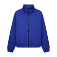 thumbnail image 4 of Admvng Women's Stand Collar Full Zip Cropped Windbreaker Jacket Pocket Lightweight Casual Outerwear, 4 of 9