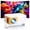 Yellow&White 720p, variant on Salange Mini Projector 4K with Wifi and Bluetooth 5.4,1080P HD Smart Projector,Short Throw and Built-in Apps,Auto Keystone for Movies [HY300Ultra 2026]