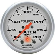 Autometer 4454 Ultra-Lite Water Temperature Gauge, 2-5/8", 260 F, Digital Stepper Motor W/ Pk & Wrn