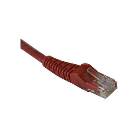 UPC: 0037332172488 | Tripp Lite 3-ft. Cat5e 350MHz Snagless Molded Cable (RJ45 M/M) – Red
