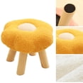 thumbnail image 4 of Taburete de madera para pies, taburete pequeño para pies, bonitos taburetes de madera, taburete para pies, diseño aerodinámico, 4 of 12