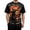 Orange2, variant on Men Japanese Samurai Dragon Graphic Crew Neck T-Shirt, Loose Fit Short Sleeve Cool Oriental Print Basic Tee Summer Street Casual Daily Tops(Black1,XXXXXL)
