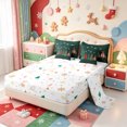 thumbnail image 3 of Manfei Xmas Elegant Snowman 7 Pieces Full Size Bedding Sets,Retro Gift Full Size Bed in a Bag,Xmas Reversible, 3 of 7