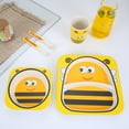 thumbnail image 3 of Juego de cubiertos para niños de 5 piezas - Abeja amarilla Xemadio 2034563-1, 3 of 9