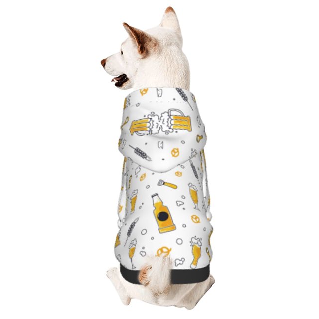 Balery Beer Sudadera con Capucha para Perros Pequeños – Ropa para Mascotas, Disfraz para Perros y Gatos, Ideal para Fiestas y Cosplay-Small
