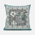 thumbnail image 2 of Love Your Vase Peacock Throw Pillow with Removable Cover in Gray Black White 18x18, 2 of 5