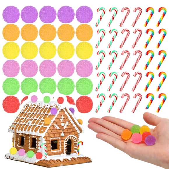Dulces Navideños Falsos Giegxin 60 Piezas para Decoración de Navidad