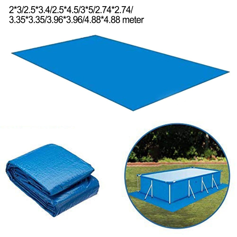 Rectangular Foldable Waterproof Inflatable Pools Above Ground Pool Groundsheet 3×5