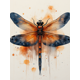 thumbnail image 1 of Qisvanset Framed Canvas Wall Art 12x16 Inch Watercolor Dragonfly Nature Home Canvas Wall Art, 1 of 5