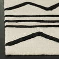 thumbnail image 2 of SAFAVIEH Kids Zigzag Striped Wool Area Rug, Ivory/Black, 5' x 7', 2 of 5
