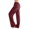 thumbnail image 2 of Women Leopard Print Pajama Pants Elastic Waist Lounge Pants Comfy Lightweight Soft Sleepwear Drawstring Casual, 2 of 5