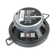 Hertz DCX 87.3 3 Inch 60 Watt 4 Ohm 2 Way Coaxial Car Audio Speakers (Pair)