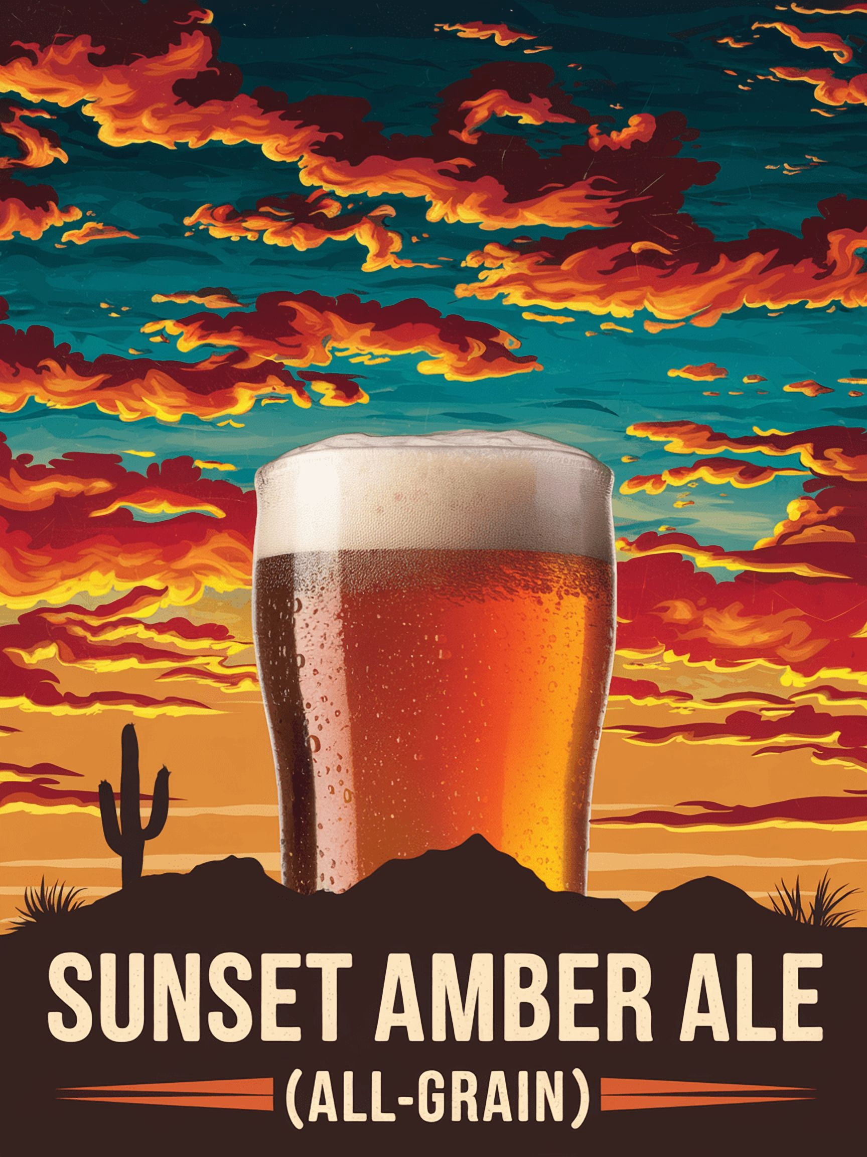 Label Peelers Sunset Amber Ale Beer Kit - All Grain