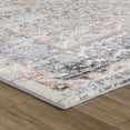 thumbnail image 2 of 4' X 6' Beige and Gray Abstract Distressed Area Rug, 2 of 7