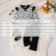 thumbnail image 4 of Ymyiu Baby Girl Winter Clothes Toddler Girl Fall Clothes Set Warm Sweatshirt Pants Long Sleeve Sweatsuits Winter Pullover Outfits 6-9 Months(Black, 6-9 Months), 4 of 5