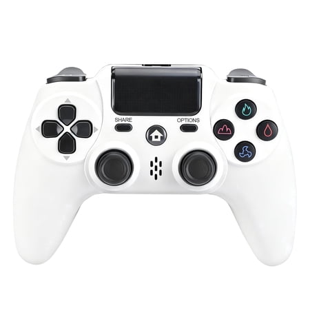 Wireless Controller Compatible with P4/P4 Slim/P4 Pro/Windows PC, White