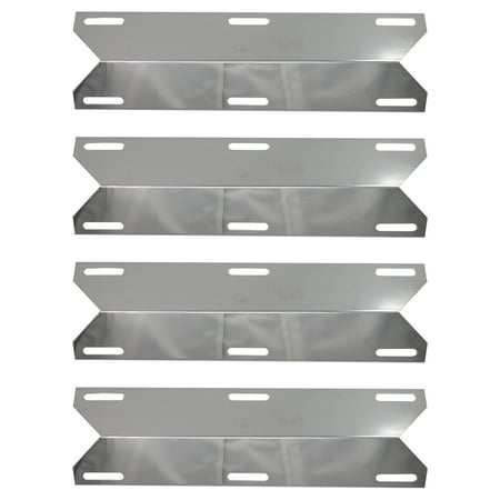 4-Pack BBQ Grill Heat Shield Plate Tent Replacement Parts for Nex 720-0396 - Compatible Barbeque Stainless Steel Flame Tamer, Guard, Deflector, Flavorizer Bar, Vaporizer Bar, Burner Cover 15"
