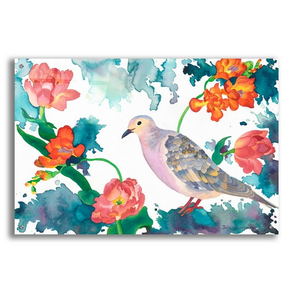 Epic Art 'Peace Dove' by Carissa Luminess, Acrylic Glass Wall Art, 36"x24"