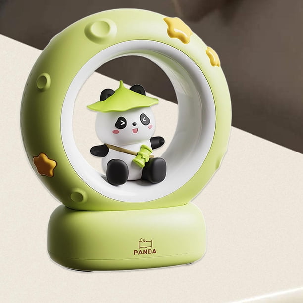 Luz nocturna para niños Yinane lámpara LED panda verde