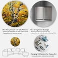 thumbnail image 5 of Designart 'Birches In Yellow Autumn Wood Forest' Country Circle Metal Wall Art 29x29 - Disc of 29, 5 of 5