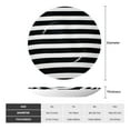 thumbnail image 2 of Daiia Black And White Stripes Printed Pattern Ceramic Plate Dinner Plates Bone China Decorative Plates with Display Stand Art Ceramic Ornaments for Wall Hanging Decoration-10in, 2 of 6