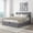 Gray, variant on Upholstered Hydraulic Lift Up Storage Platform Bed,Full Size,Cream