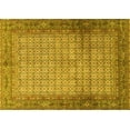 thumbnail image 1 of Ahgly Company Machine Washable Indoor Rectangle Persian Yellow Traditional Area Rugs, 2' x 4', 1 of 4
