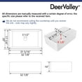 thumbnail image 6 of White Fireclay 33 in. Single Bowl Farmhouse Apron Workstation Kitchen Sink with Accessories, 6 of 17