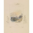 thumbnail image 2 of Joseph Mallord William Turner 19x24 Gold Ornate Framed and Double Matted Museum Art Print Titled - Design for an Illustration for Walter Scott's ‘Lady of the Lake’, Loch Achray (ca. 1832), 2 of 4