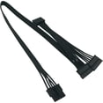 thumbnail image 1 of COMeap SATA Power Cable for Cooler Master PSUs, 5 Pin to 3X 15 Pin SATA Hard Drive HDD Power Adapter Splitter for BTC Mining Riser Card 20-in(50cm), 1 of 3