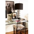 thumbnail image 3 of 2xhome Set of 4 Mid Century Modern Dining Room Side Chairs, Clear Transparent Ghost Accent Armless Lounge Chairs, Smoke, 3 of 8