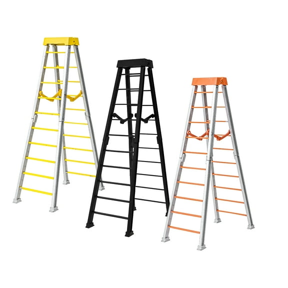 Set of 3 Large 10 Inch Breakable Ladders for WWE & AEW Wrestling Action Figures