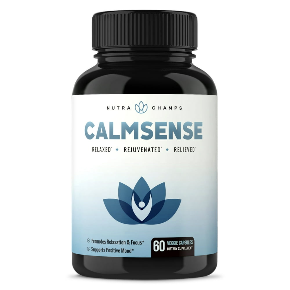 CalmSense Stress & Anxiety Relief Supplement Calming Herbal Blend