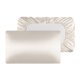 thumbnail image 2 of Fiudx Funda de Almohada de Seda Sintética con Flecos Plisados, Tejido Suave y Transpirable, Elegante Decoración para Dormitorio, Cómoda Experiencia de Sueño, Tamaño 75 X 50 X 0,5 Cm., 2 of 6